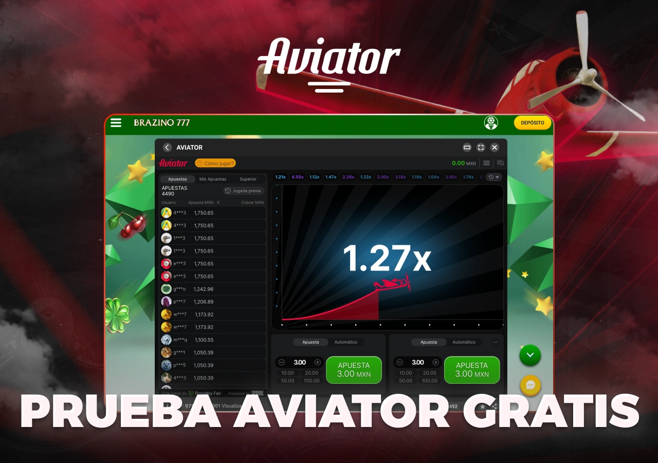 Jugar a la demo de Aviator hasta el depósito